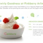 Free Frozen Yogurt at Pinkberry in Arlington