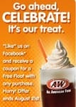 Free Float at A&W Restaurants