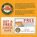 Free Pizza at Villa Fresh Italian Kitchen