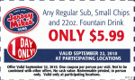 $5.99 Meal at Jersey Mike's Subs
