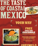 Free Guacamole at Cozymels