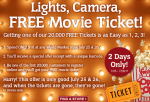 Free Movie Ticket w/World Market Purchase
