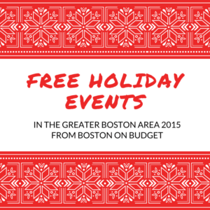 Free Holiday Events in Boston