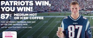 Patriots Gronk Dunkin Donuts