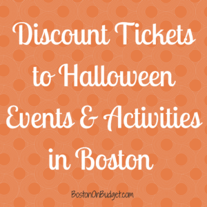 Boston Halloween Events Discounts