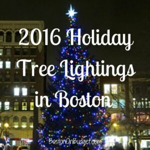 Boston Tree Lightings Christmas 2016