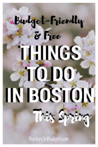 Events in Boston This Spring