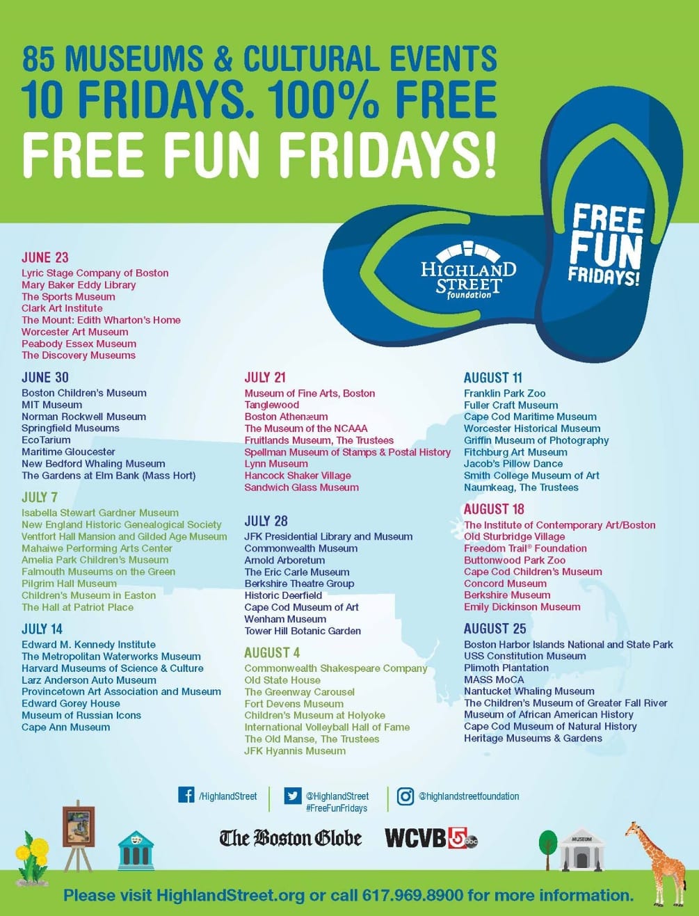 Free Fun Fridays Schedule for Summer 2017