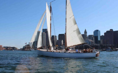 Day Sail in Fall Along Boston Harbor on the Adirondack III