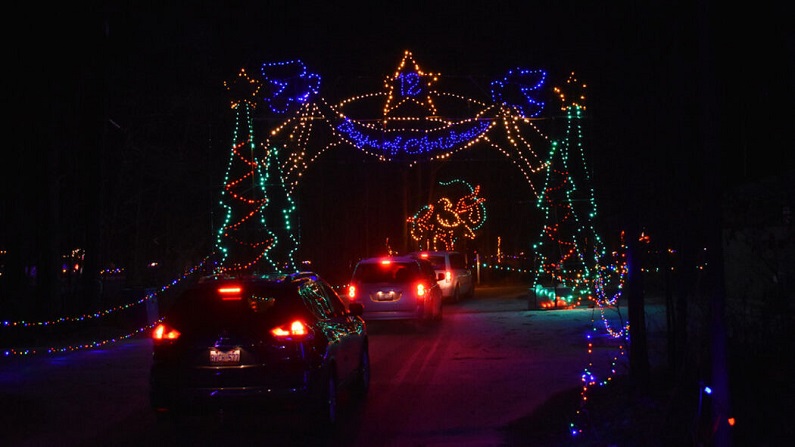 Gillette Stadium Christmas Lights