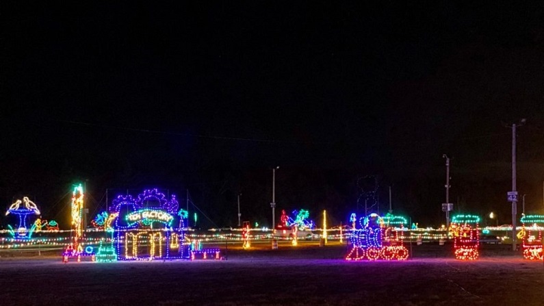 Gillette Stadium Christmas Lights